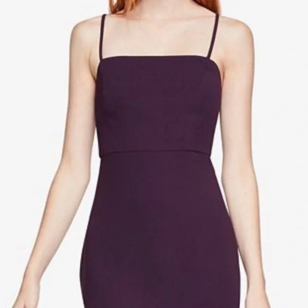 Milly Stretch Crepe Cut‑Out Mini Dress